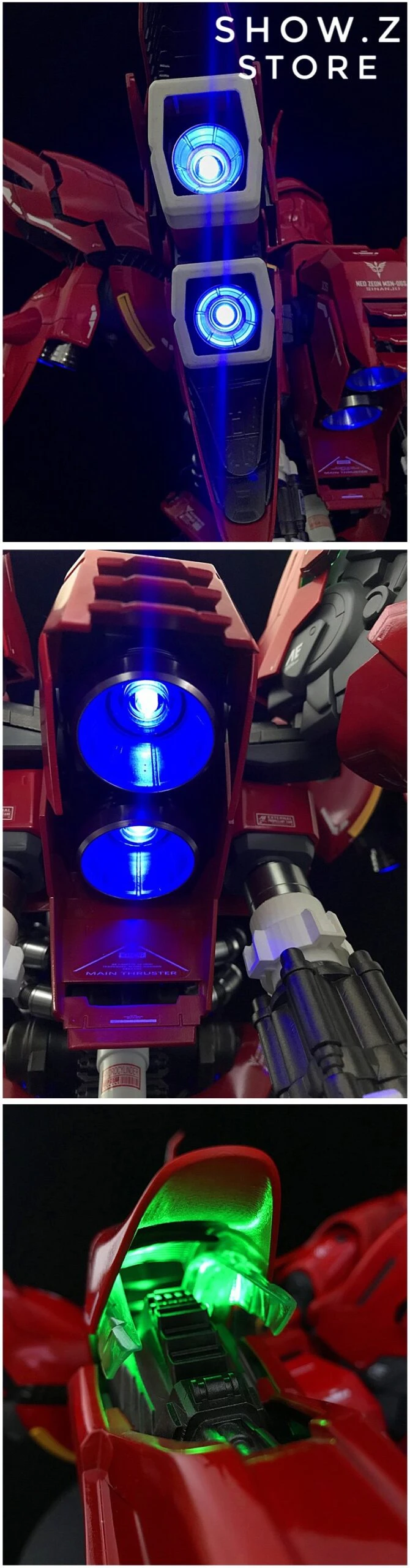 BSC Yihui YH Model 1/35 MSN-06S MNS06S SINANJU New Zeon Customized Gundam Bust Model Kit - Image 9