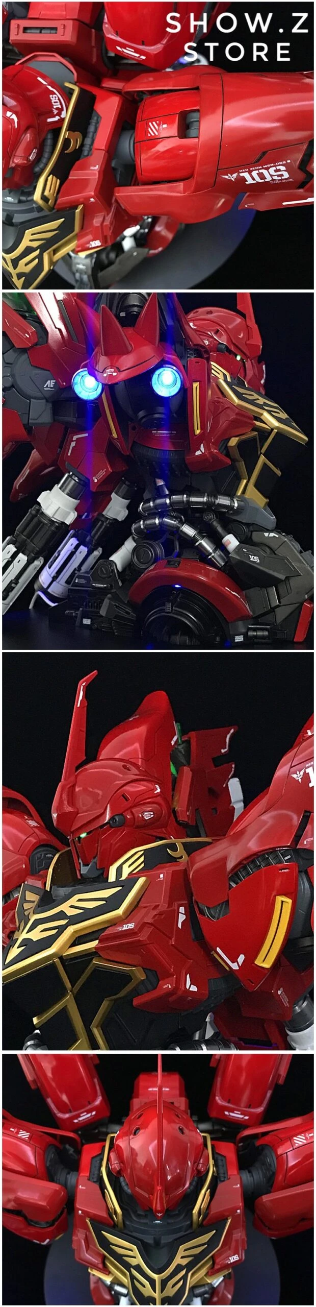 BSC Yihui YH Model 1/35 MSN-06S MNS06S SINANJU New Zeon Customized Gundam Bust Model Kit - Image 11