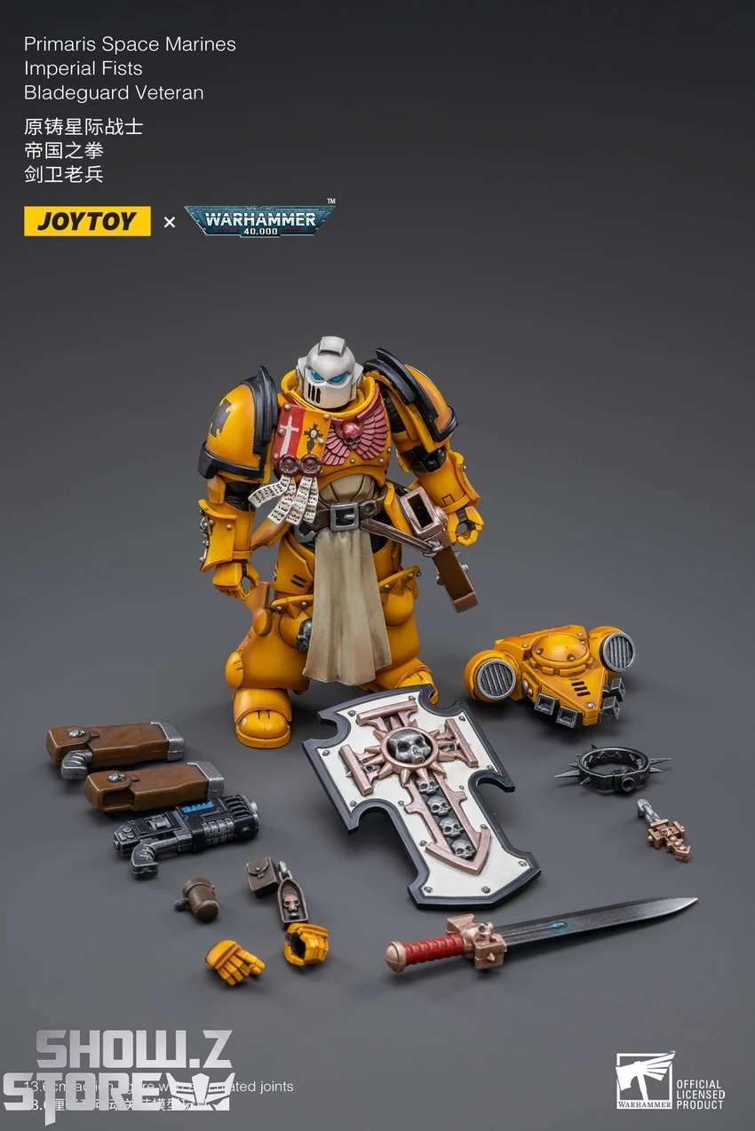 JoyToy Source 1/18 Warhammer 40K Imperial Fists Bladeguard Veteran - Image 9