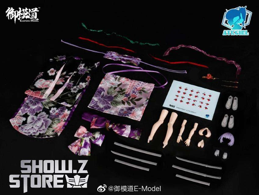 Eastern Model 1/12 ATK Girl Yorya’s Formal Wear Long-sleeved Kimono Set - Image 2