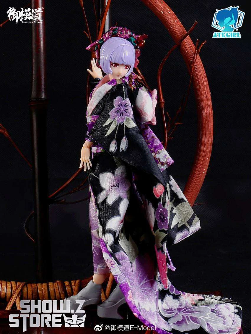 Eastern Model 1/12 ATK Girl Yorya’s Formal Wear Long-sleeved Kimono Set - Image 8