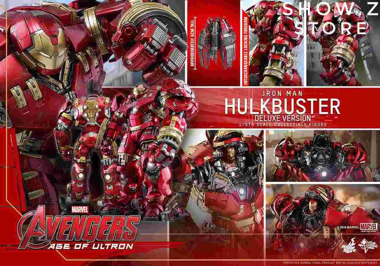 Hot Toys HT 1/6 Iron Man Mark XLIV MK44 MMS510 Hulkbuster Deluxe Version Avengers: Age Of Ultron Collectible Figure - Image 3