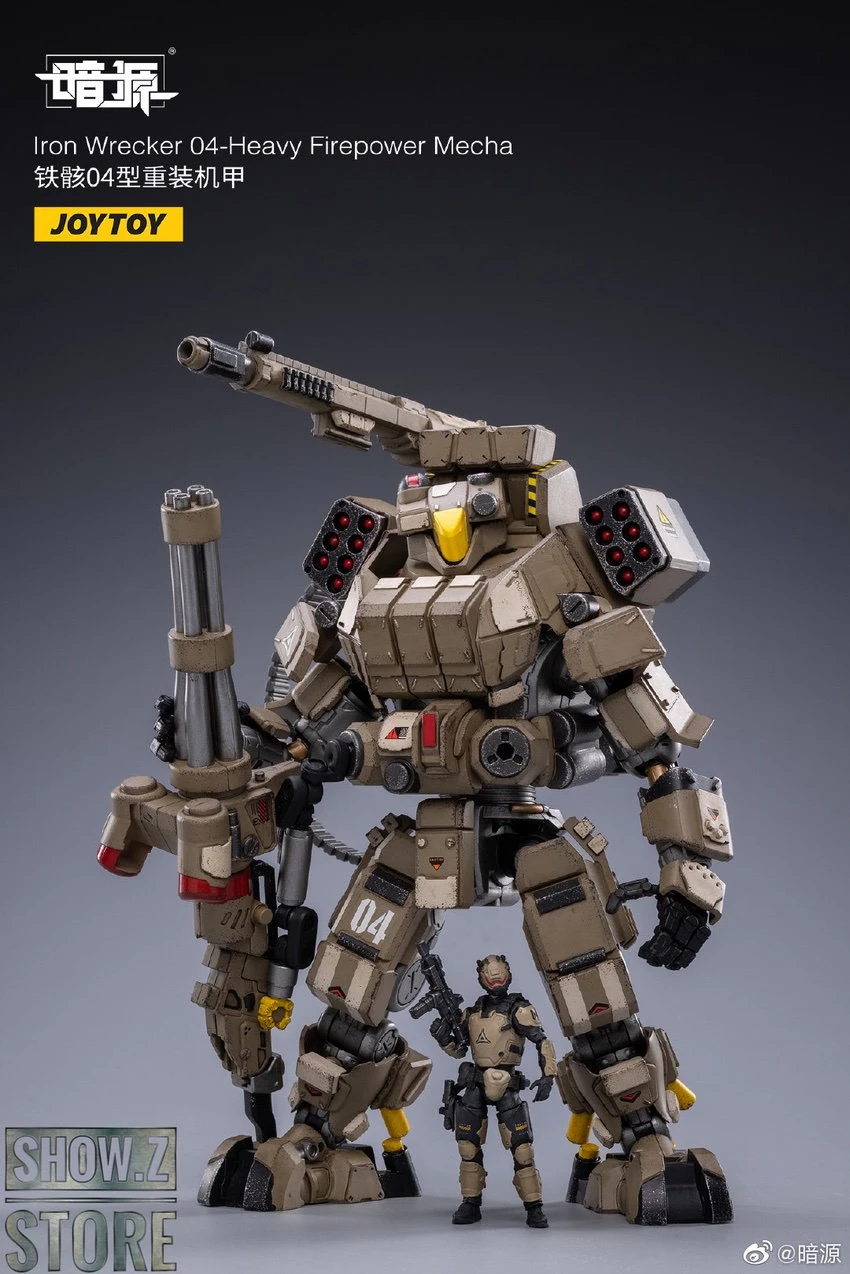 JoyToy Source 1/24 Iron Wrecker 04 Heavy Firepower Mecha W/ Pilot - Image 6