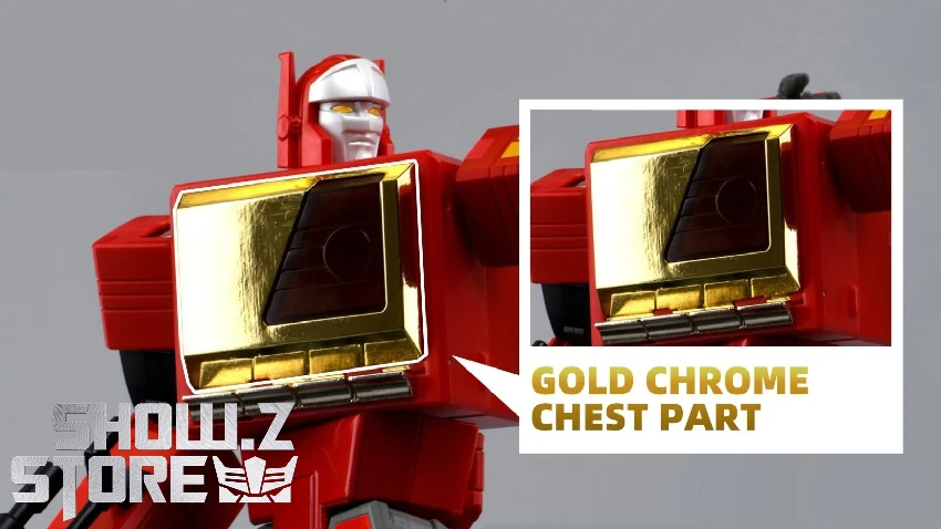 FansToys Gold Chrome Chest Part Accessories For FT-55 Recorder Blaster - Image 2