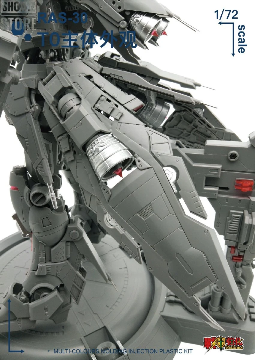 Rodams 1/72 RAS-30 RX-78GP03S Gundam Orange Version Model Kit - Image 17