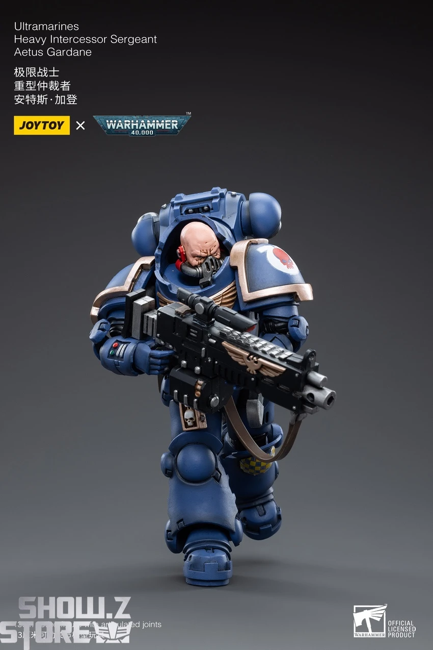 JoyToy Source 1/18 Warhammer 40K Ultramarines Heavy Intercessor Sergeant Aetus Gardane - Image 2