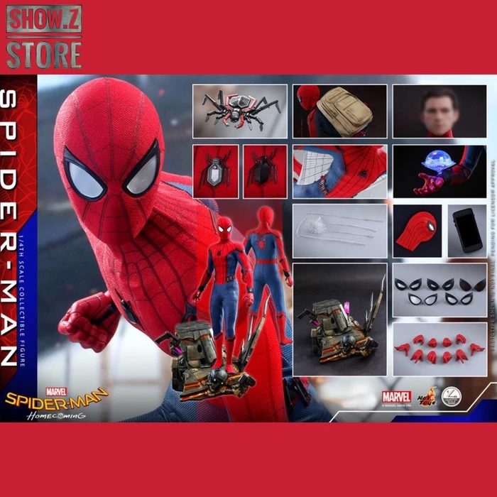 Hot Toys QS014 1/4 Spider-Man Homecoming Collectible Figure Standard Version - Image 2