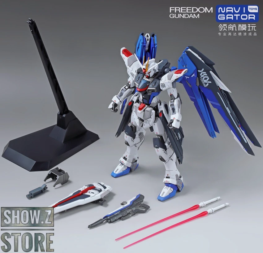 Navigator Toys Pre-Painted & Pre-Assembled Bandai ZGMF-X10A Freedom Gundam Ver.2.0 - Image 8