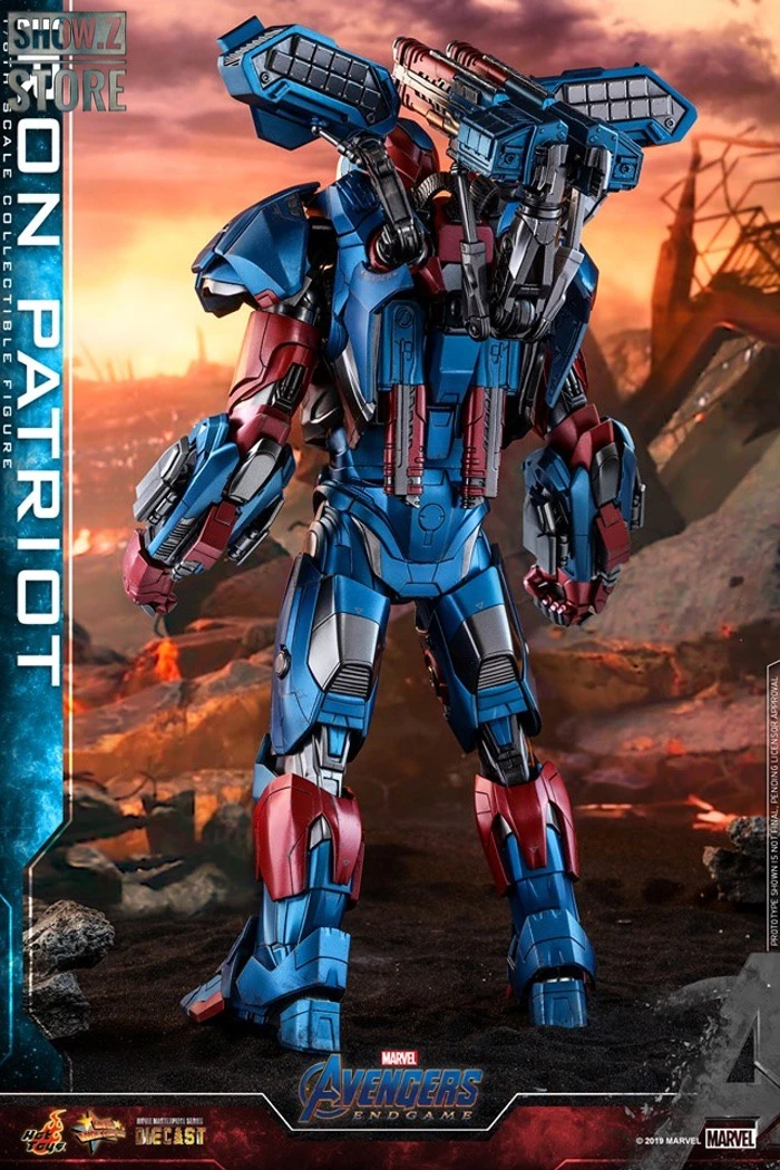 Hot Toys HotToys HT MMS547D34 1/6 Avengers: Endgame Iron Patriot Iron Man Collectible Figure - Image 15