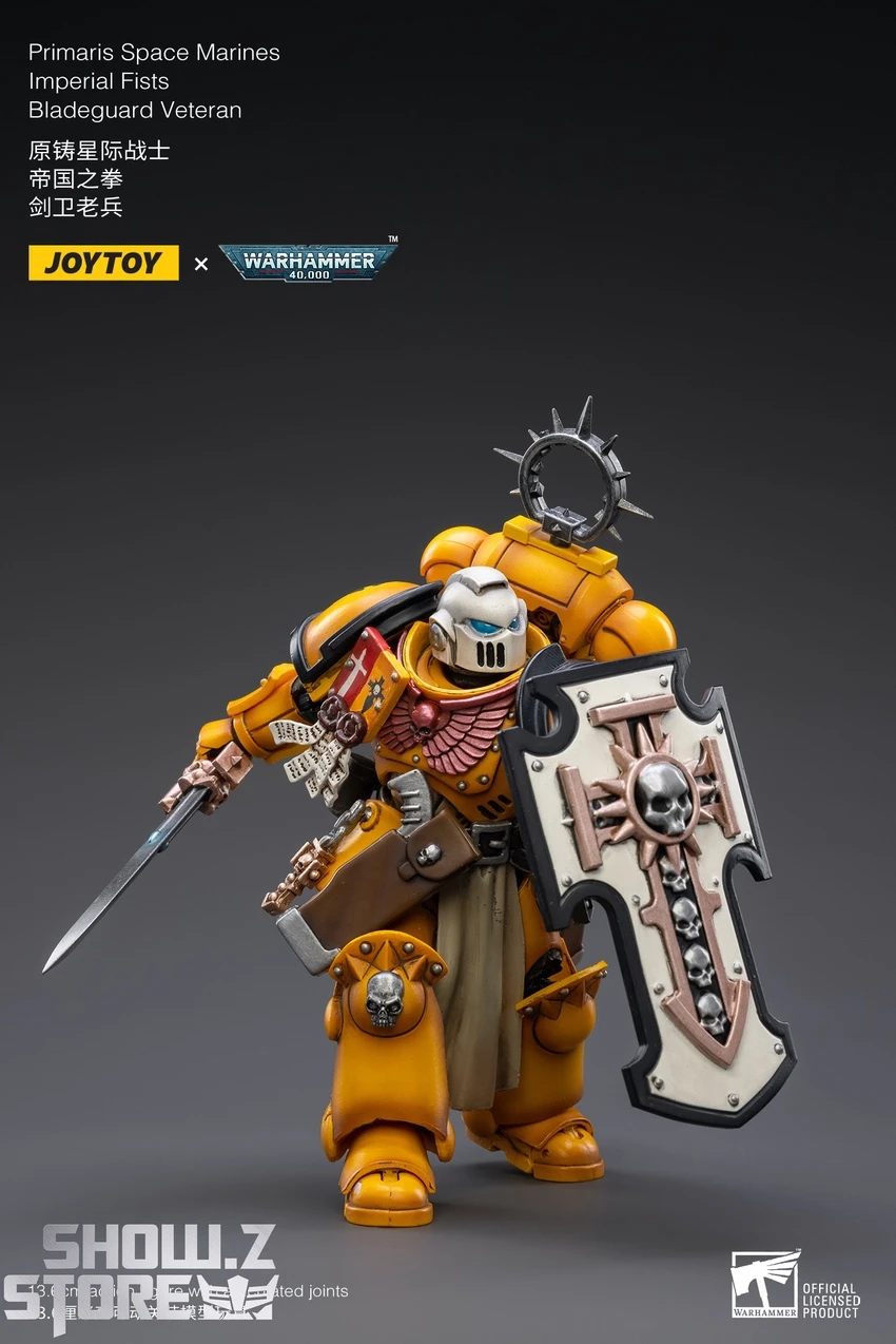 JoyToy Source 1/18 Warhammer 40K Imperial Fists Bladeguard Veteran - Image 4