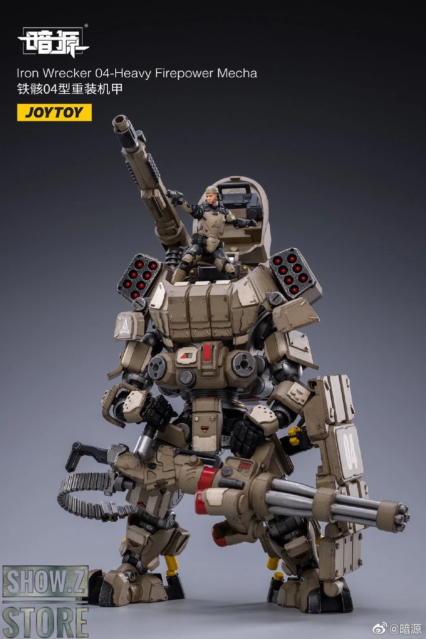 JoyToy Source 1/24 Iron Wrecker 04 Heavy Firepower Mecha W/ Pilot - Image 8