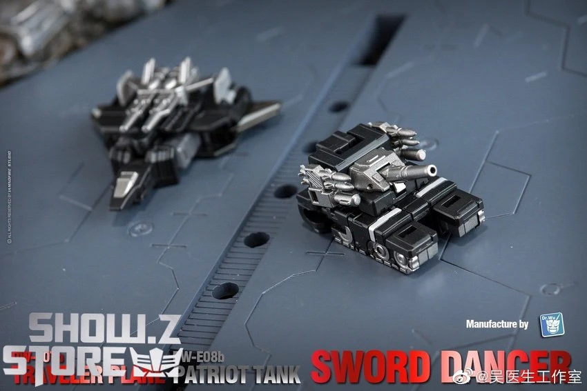 Dr.Wu Sword Dancer Slamdance DW-E07B Traveler Plane Raindance & DW-E08B Patriot Tank Grandslam Set Of 2 Black Version - Image 4