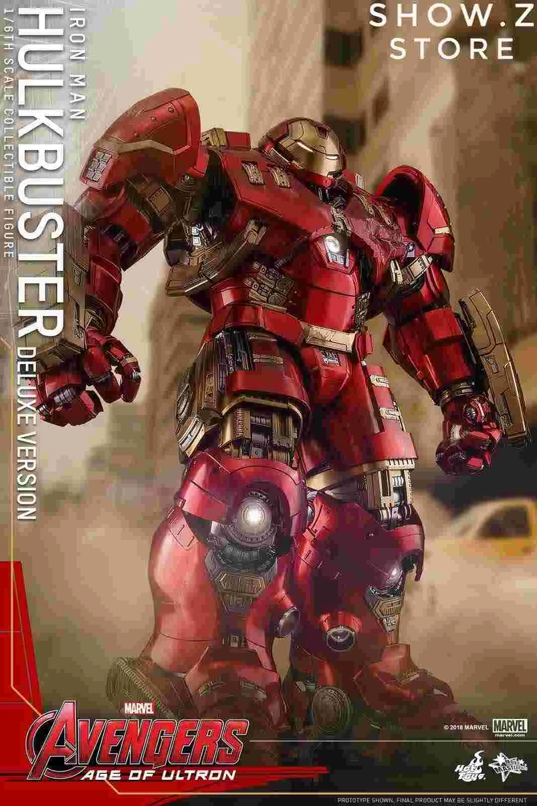 Hot Toys HT 1/6 Iron Man Mark XLIV MK44 MMS510 Hulkbuster Deluxe Version Avengers: Age Of Ultron Collectible Figure - Image 9