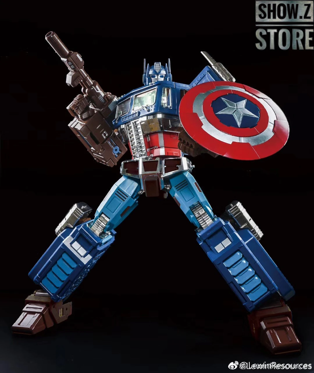 Lewin Resources LW-01A Optimus Prime Captain America Style Oversized 71cm W/ LED - Image 2