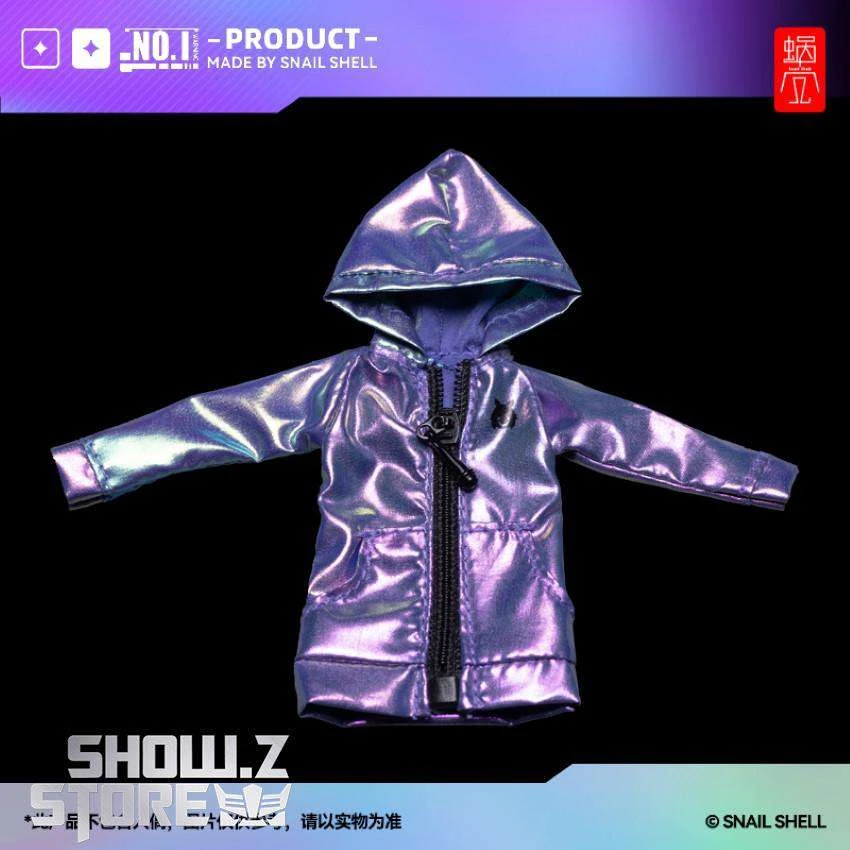 Snail Shell Dazzling Blue & Purple Cloth Coat For 1/10 & 1/12 Mecha Girl - Image 2