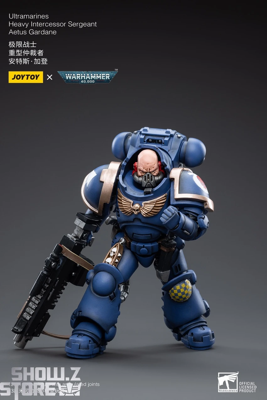 JoyToy Source 1/18 Warhammer 40K Ultramarines Heavy Intercessor Sergeant Aetus Gardane - Image 3