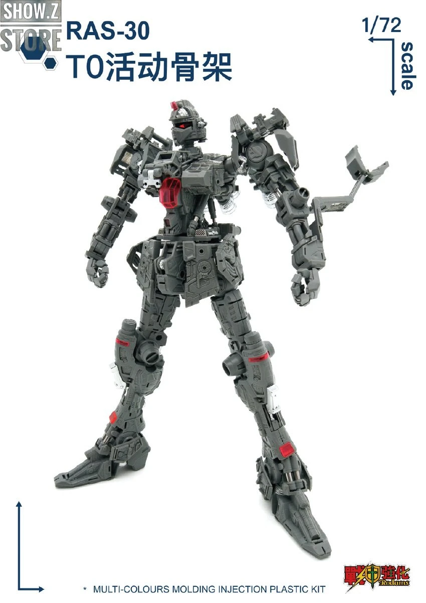 Rodams 1/72 RAS-30 RX-78GP03S Gundam Orange Version Model Kit - Image 20