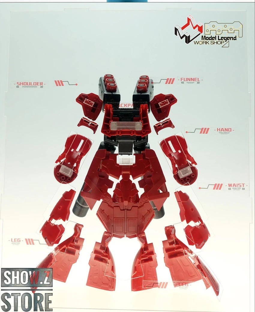 Model Legend 1/144 MSN-04 Sazabi Internal Structure Showcase Display - Image 5