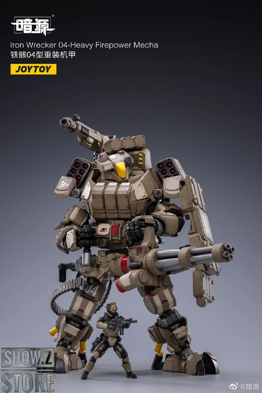 JoyToy Source 1/24 Iron Wrecker 04 Heavy Firepower Mecha W/ Pilot - Image 7