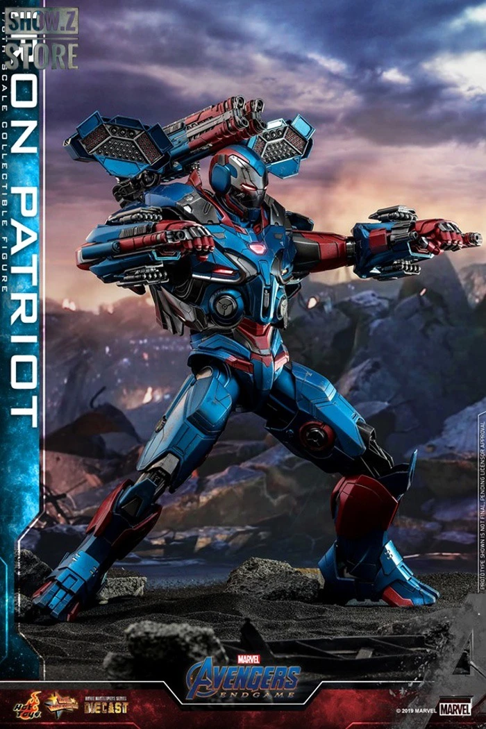 Hot Toys HotToys HT MMS547D34 1/6 Avengers: Endgame Iron Patriot Iron Man Collectible Figure - Image 10
