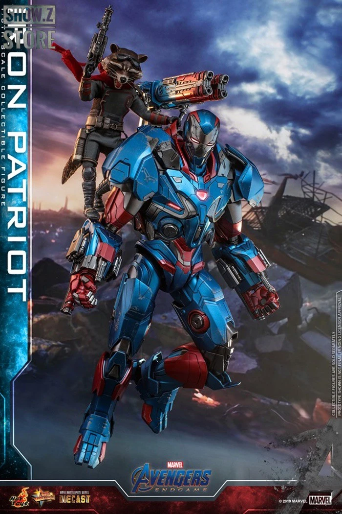 Hot Toys HotToys HT MMS547D34 1/6 Avengers: Endgame Iron Patriot Iron Man Collectible Figure - Image 5