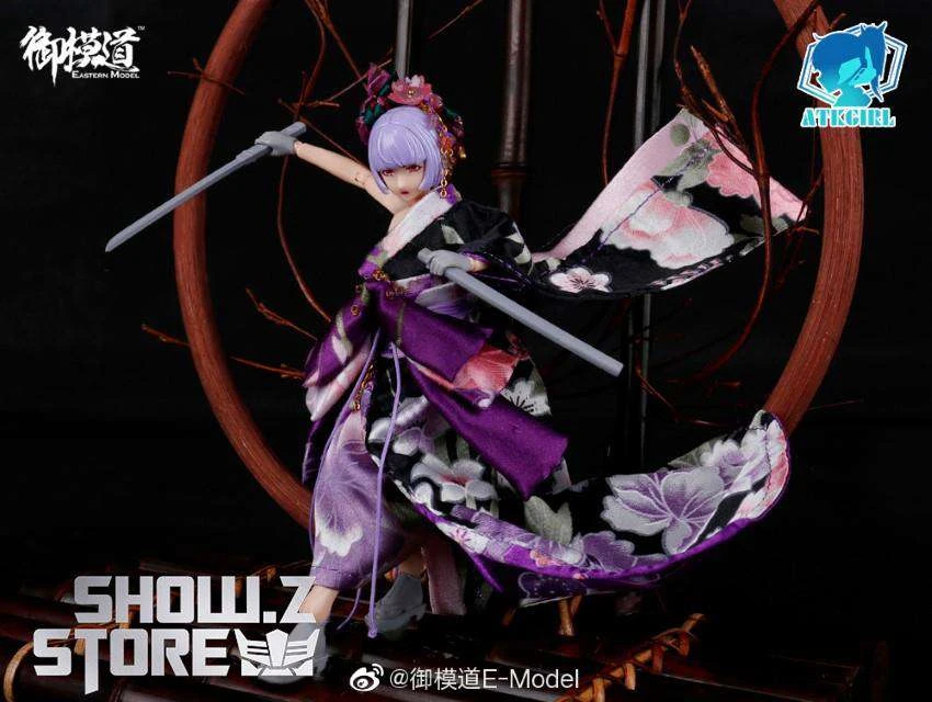 Eastern Model 1/12 ATK Girl Yorya’s Formal Wear Long-sleeved Kimono Set - Image 4
