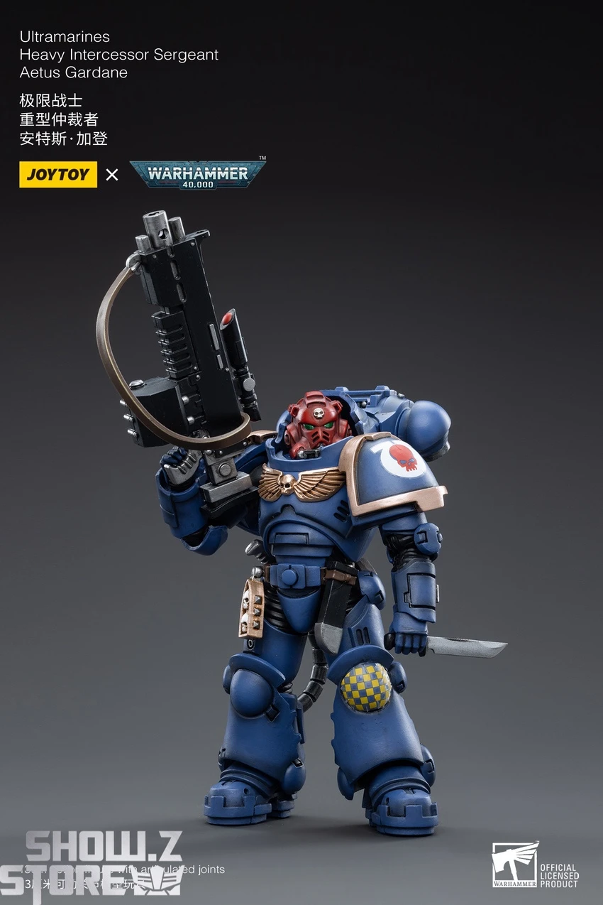 JoyToy Source 1/18 Warhammer 40K Ultramarines Heavy Intercessor Sergeant Aetus Gardane - Image 6