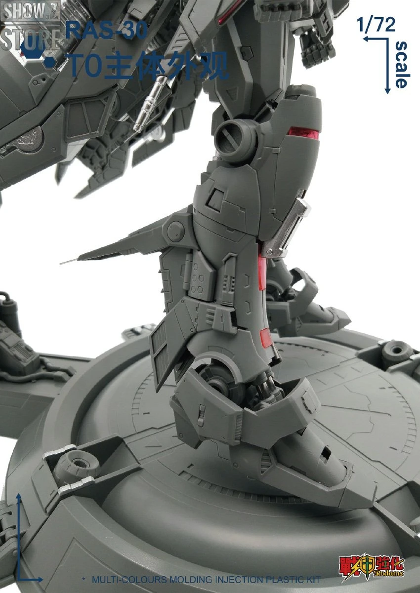 Rodams 1/72 RAS-30 RX-78GP03S Gundam Clear Version Model Kit - Image 16