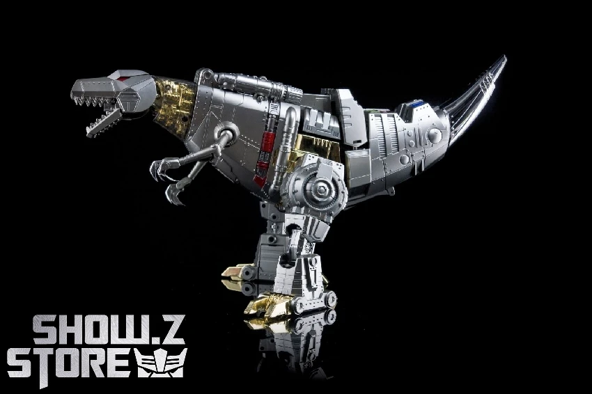 4th Party MP-08 King Grimlock Reximus Prime Oversized Stainless Steel Color Version - Image 4