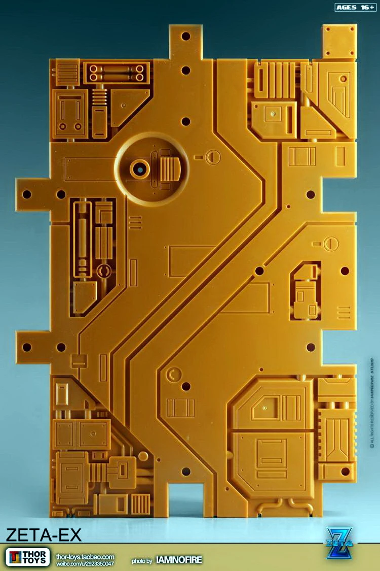 Zeta Toys Zeta-EX Display Base (Orange & Black) - Image 7