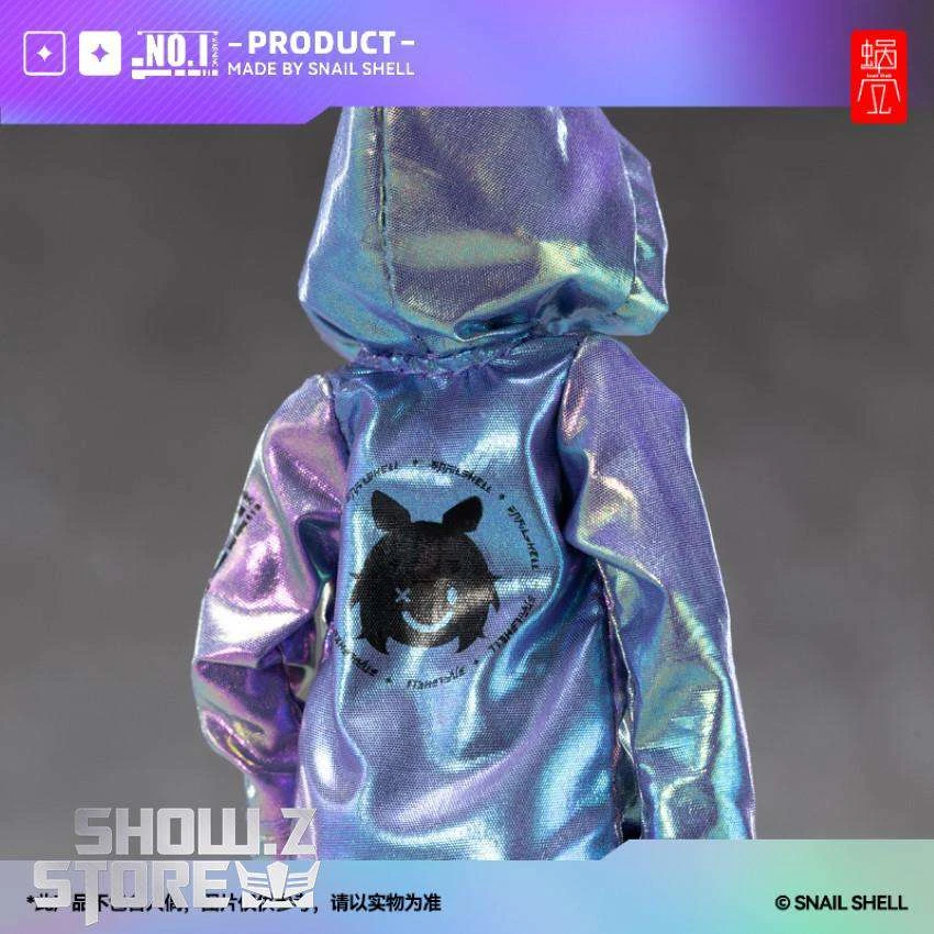 Snail Shell Dazzling Blue & Purple Cloth Coat For 1/10 & 1/12 Mecha Girl - Image 5