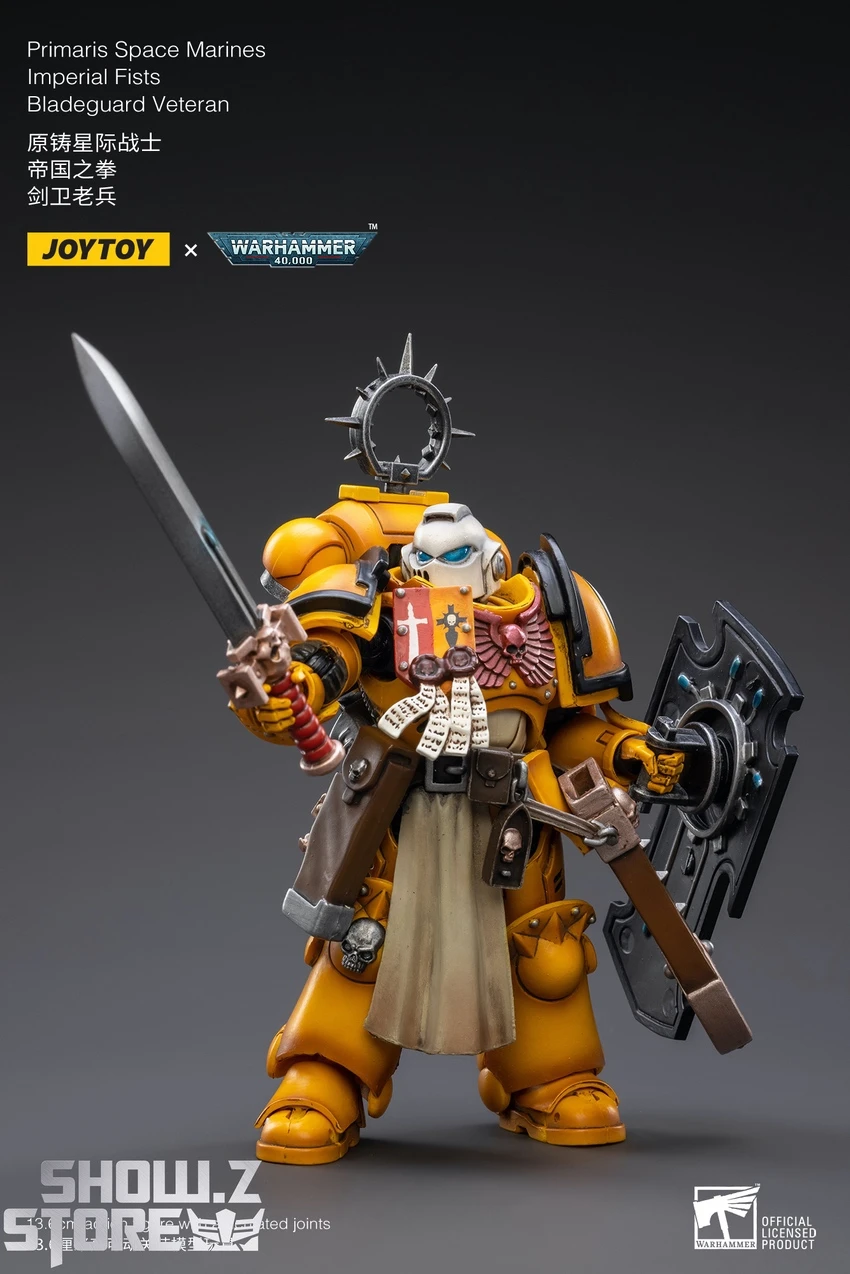 JoyToy Source 1/18 Warhammer 40K Imperial Fists Bladeguard Veteran - Image 7