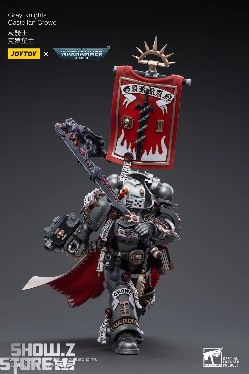 JoyToy Source 1/18 Warhammer 40K Grey Knights Castellan Crowe - Image 7