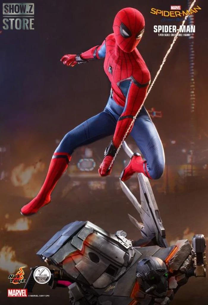 Hot Toys QS014 1/4 Spider-Man Homecoming Collectible Figure Standard Version - Image 9
