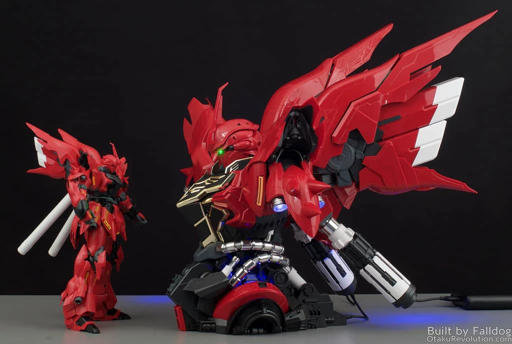 BSC Yihui YH Model 1/35 MSN-06S MNS06S SINANJU New Zeon Customized Gundam Bust Model Kit - Image 4