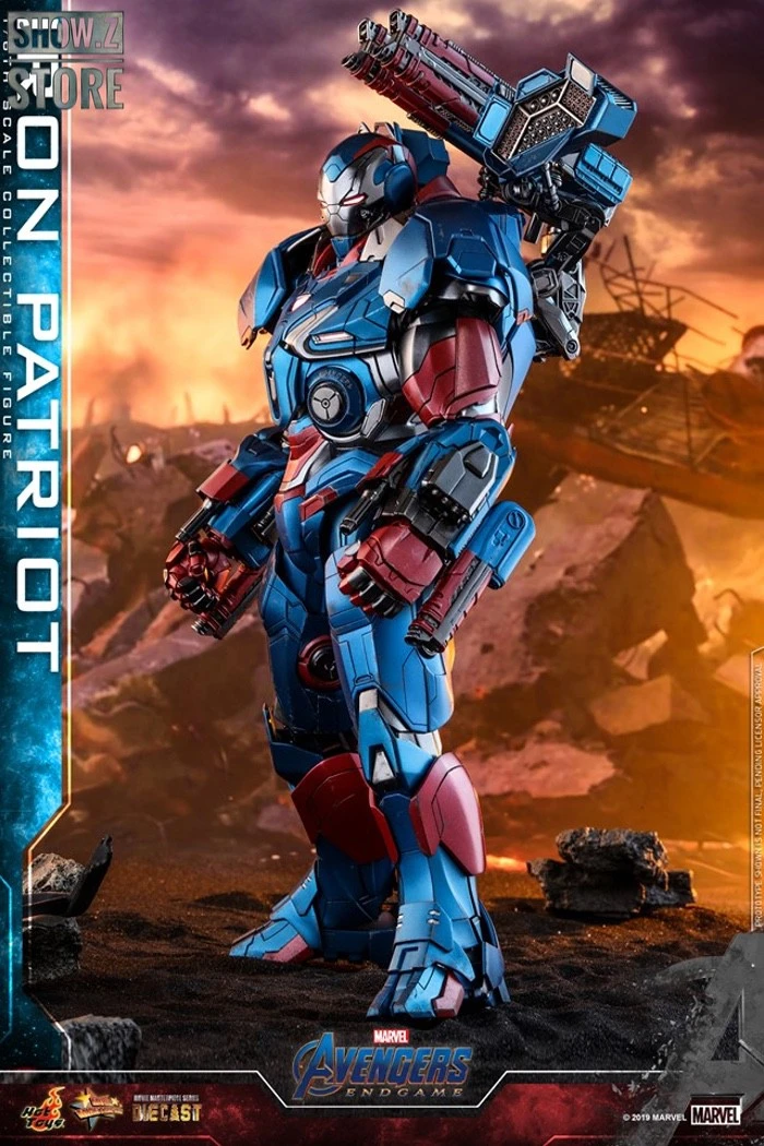 Hot Toys HotToys HT MMS547D34 1/6 Avengers: Endgame Iron Patriot Iron Man Collectible Figure - Image 14