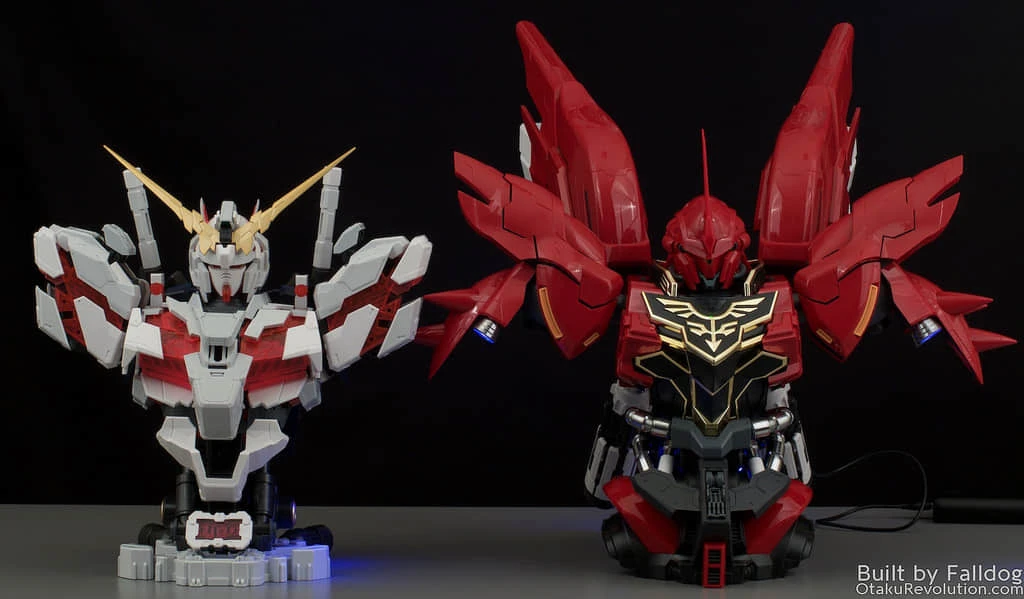 BSC Yihui YH Model 1/35 MSN-06S MNS06S SINANJU New Zeon Customized Gundam Bust Model Kit - Image 5