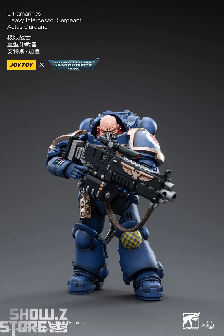JoyToy Source 1/18 Warhammer 40K Ultramarines Heavy Intercessor Sergeant Aetus Gardane - Image 5