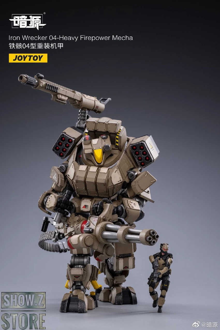 JoyToy Source 1/24 Iron Wrecker 04 Heavy Firepower Mecha W/ Pilot - Image 4