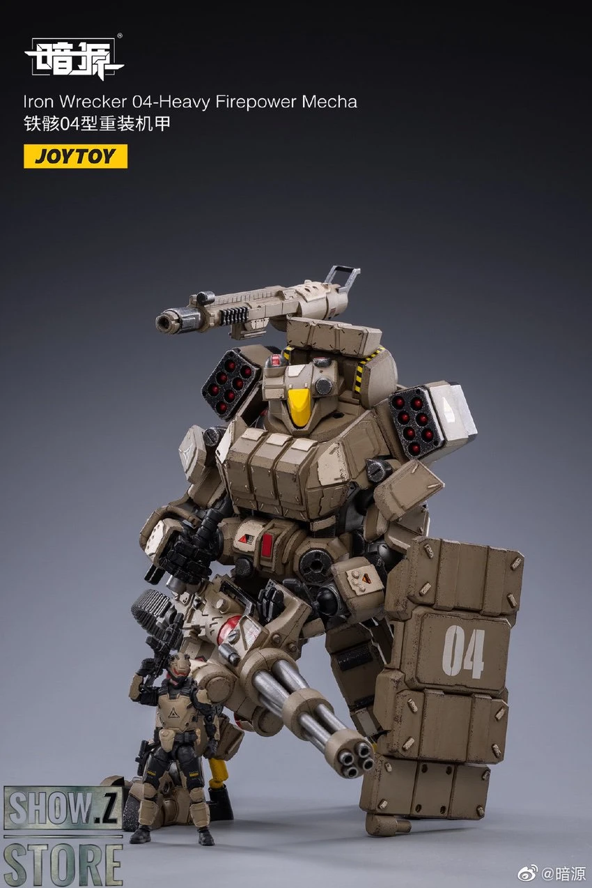 JoyToy Source 1/24 Iron Wrecker 04 Heavy Firepower Mecha W/ Pilot - Image 3