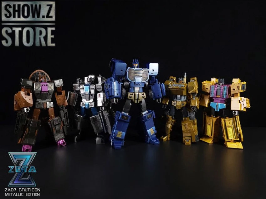 Zeta Toys ZA-07 Bruticon Bruticus Metallic Edition Full Set Of 5 - Image 9