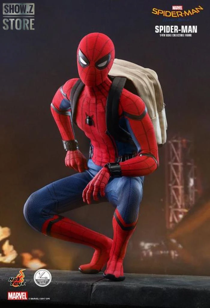 Hot Toys QS014 1/4 Spider-Man Homecoming Collectible Figure Standard Version - Image 7