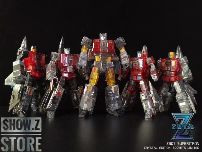 Zeta Toys ZB-07 Superitron Superion Clear Version Giftbox Set Of 6 - Image 7