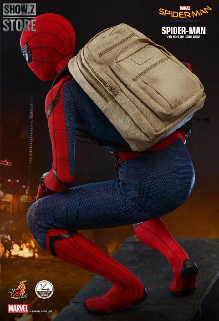 Hot Toys QS014 1/4 Spider-Man Homecoming Collectible Figure Standard Version - Image 4