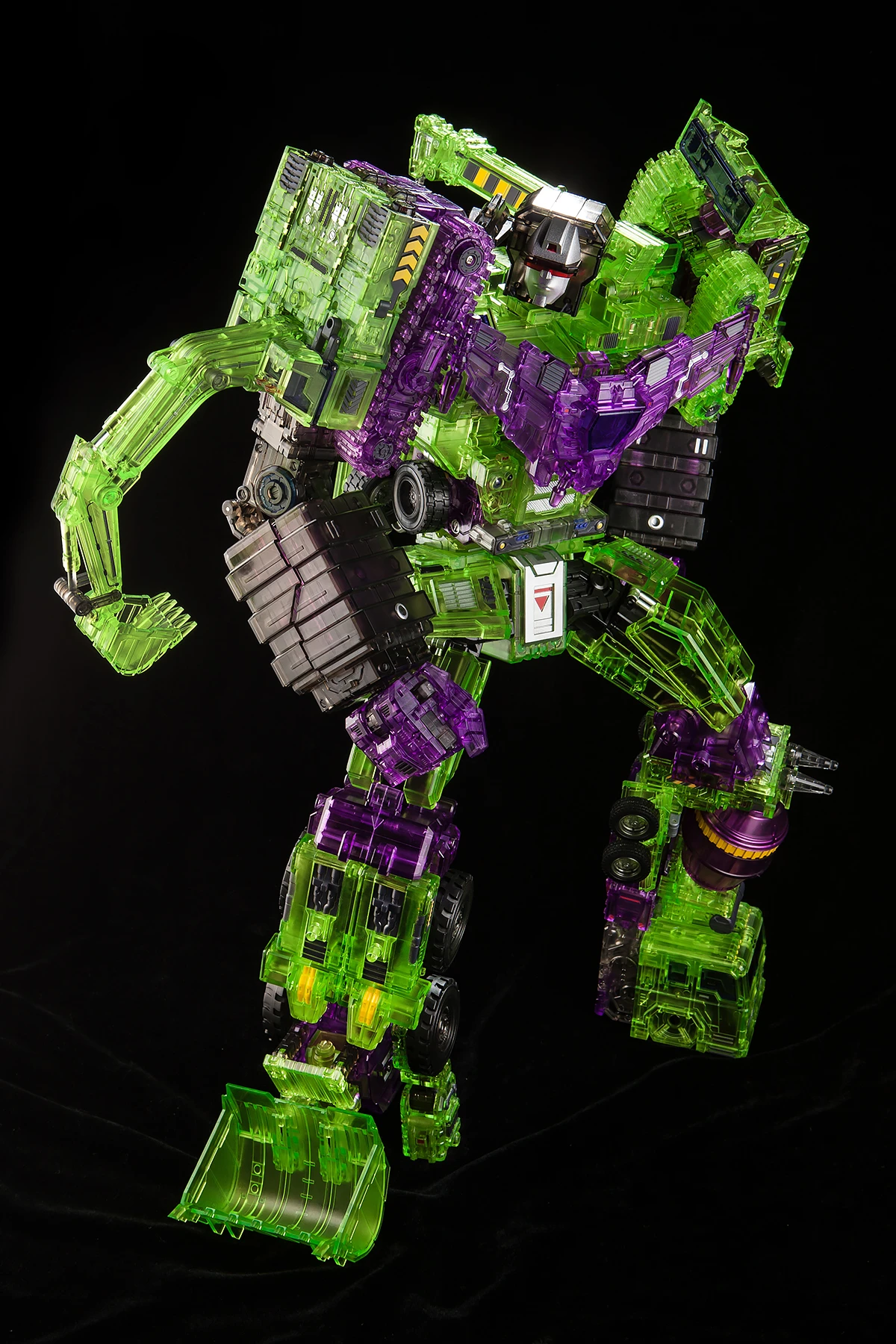 Toyworld TW-C07C Constructor Devastator Clear Version Full Set Of 6 Figures TW-07C Clear Constructor - Image 4