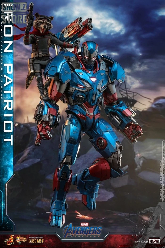 Hot Toys HotToys HT MMS547D34 1/6 Avengers: Endgame Iron Patriot Iron Man Collectible Figure - Image 7
