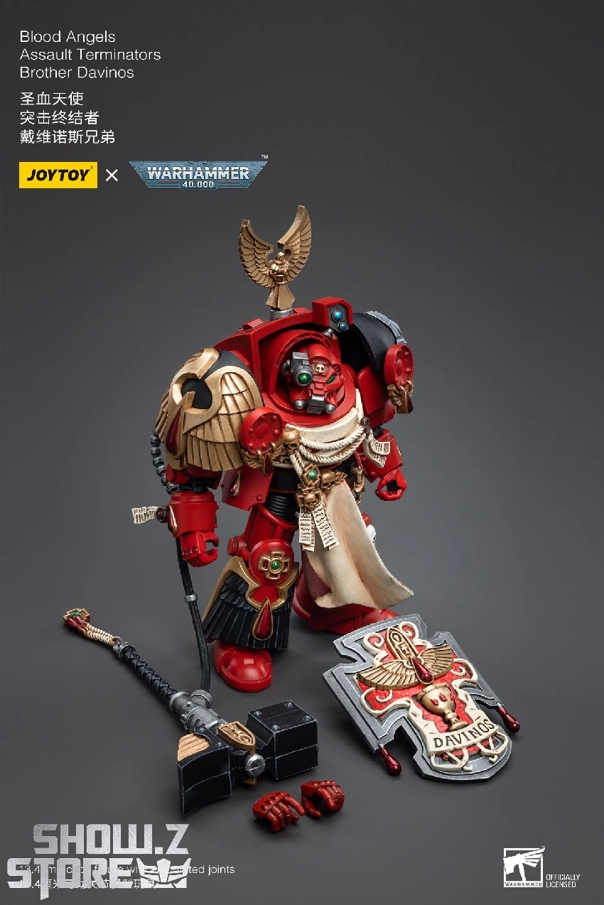 JoyToy Source 1/18 Warhammer 40K Blood Angels Assault Terminators Brother Davinos - Image 7