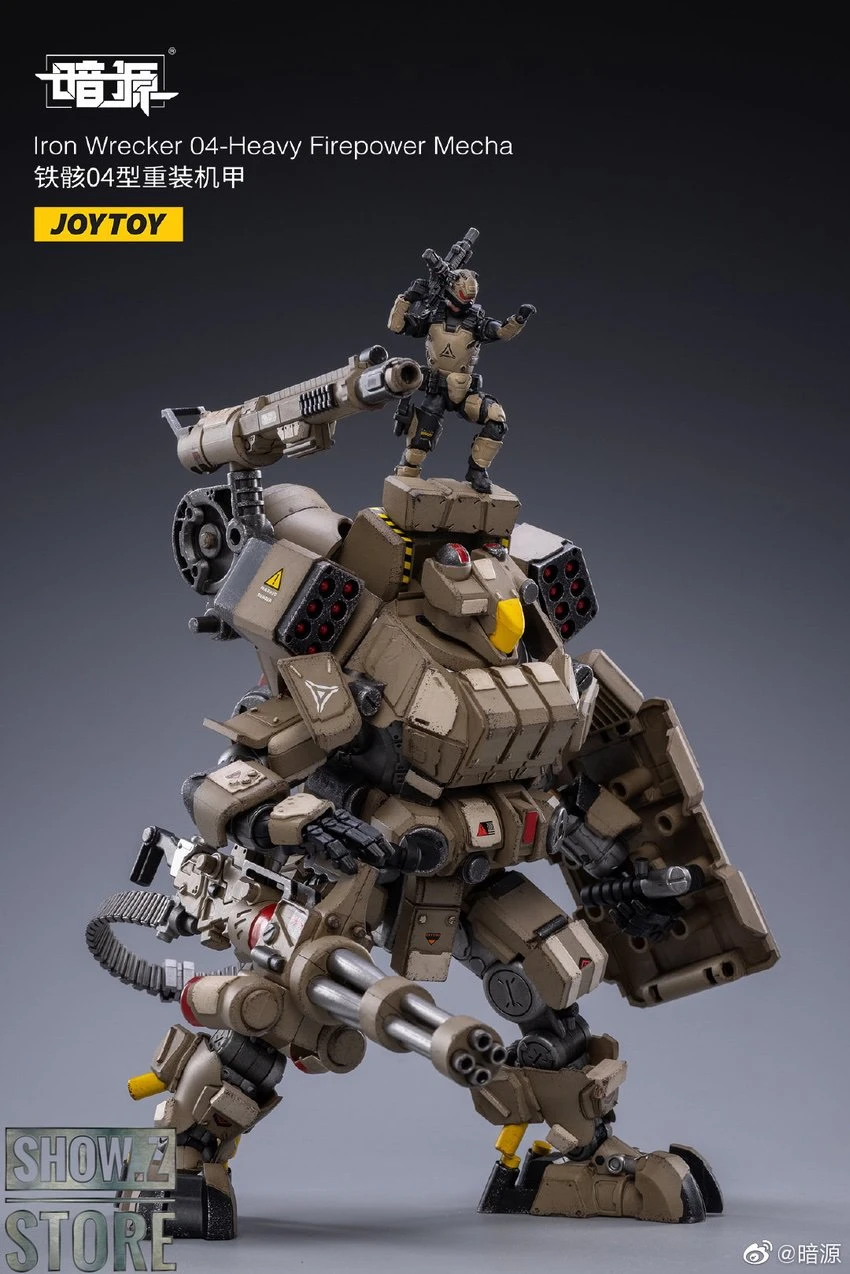 JoyToy Source 1/24 Iron Wrecker 04 Heavy Firepower Mecha W/ Pilot - Image 5