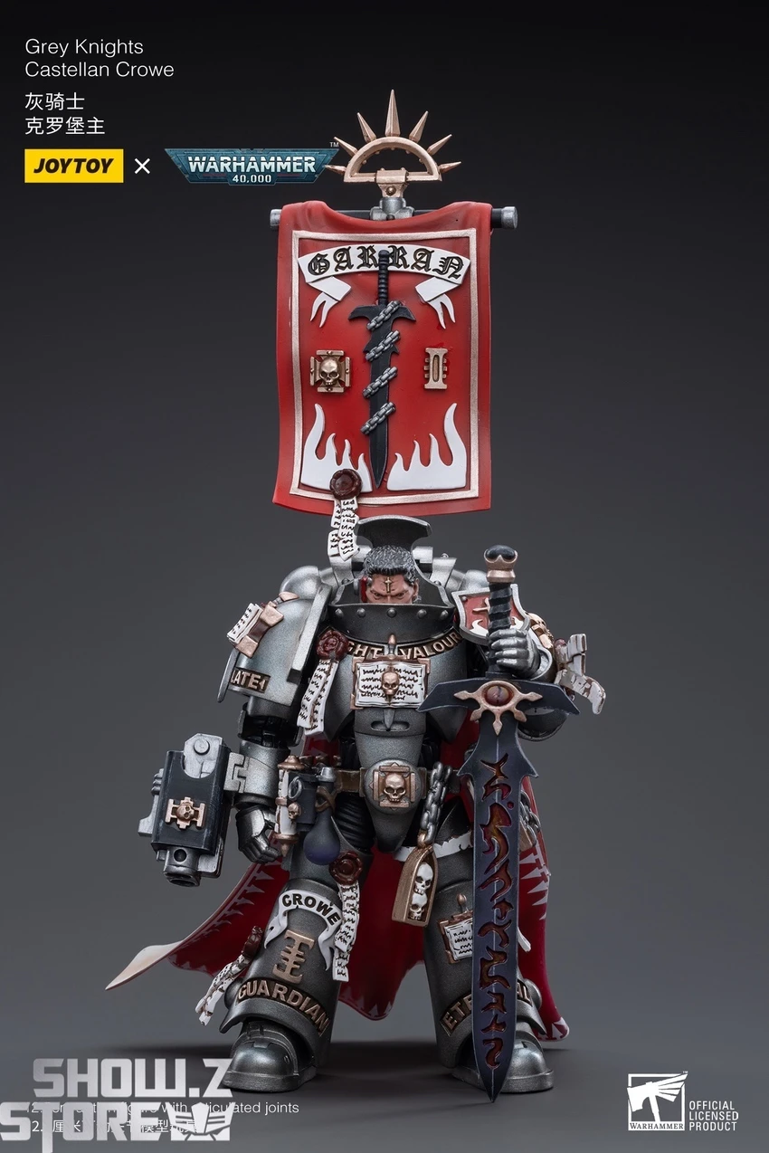 JoyToy Source 1/18 Warhammer 40K Grey Knights Castellan Crowe - Image 2