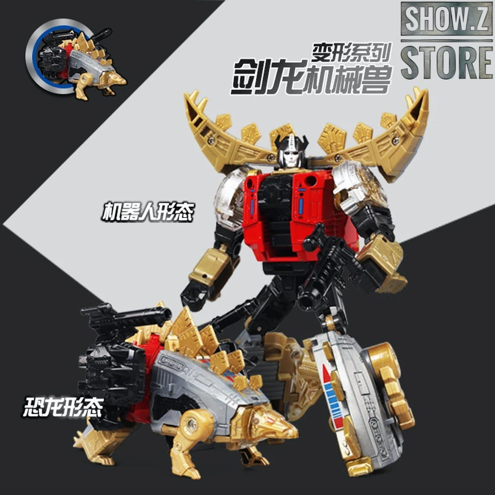Black Mamba H6002-4B Raptor Slash & H6002-7B Robot Force Volcanicus Oversized Combiner Set Of 6 - Image 7